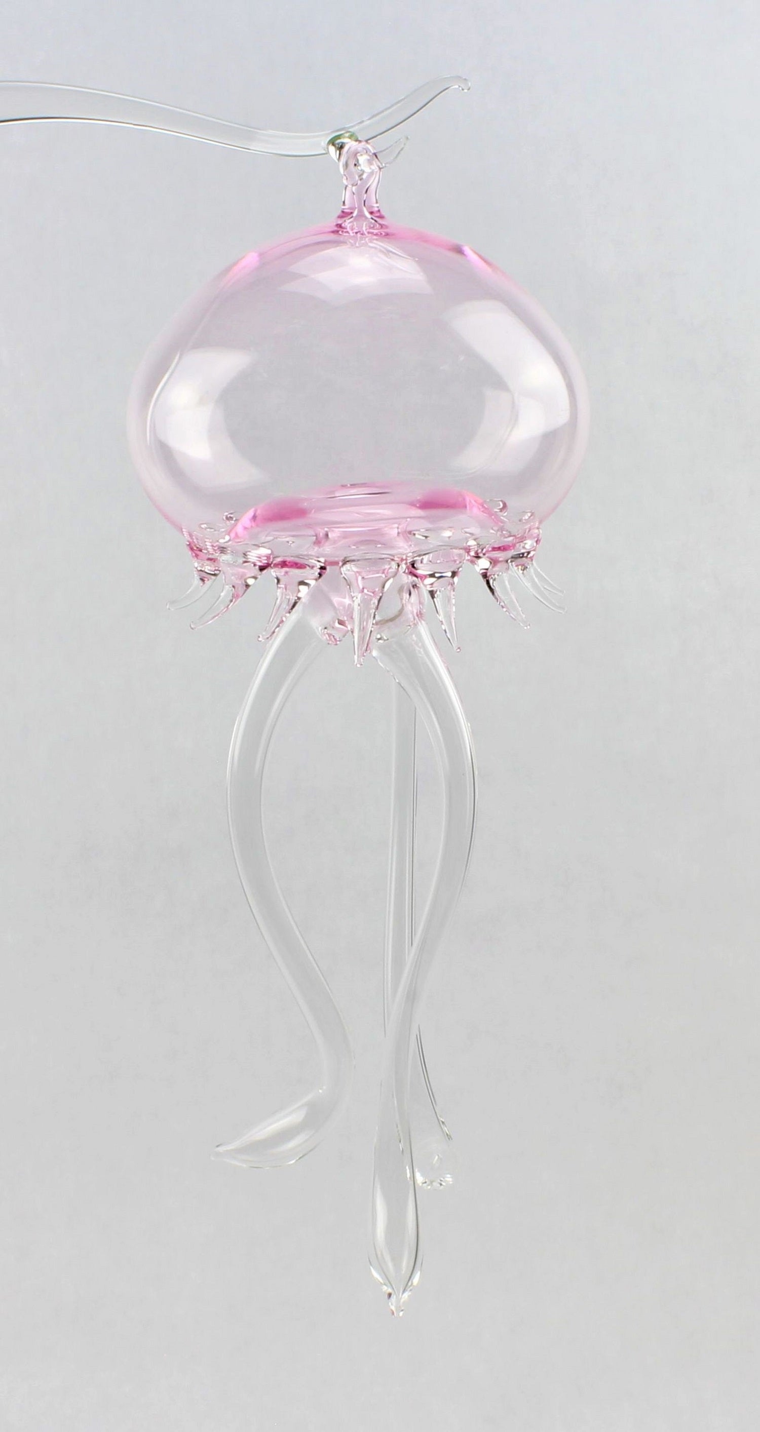 Medusa, color cristallo, lunghezza 20-22 cm, materiale: vetro borosilicato