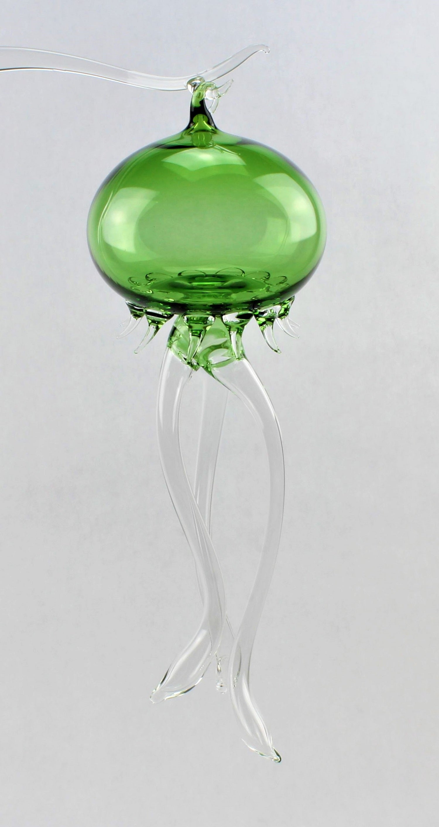 Medusa, color cristallo, lunghezza 20-22 cm, materiale: vetro borosilicato