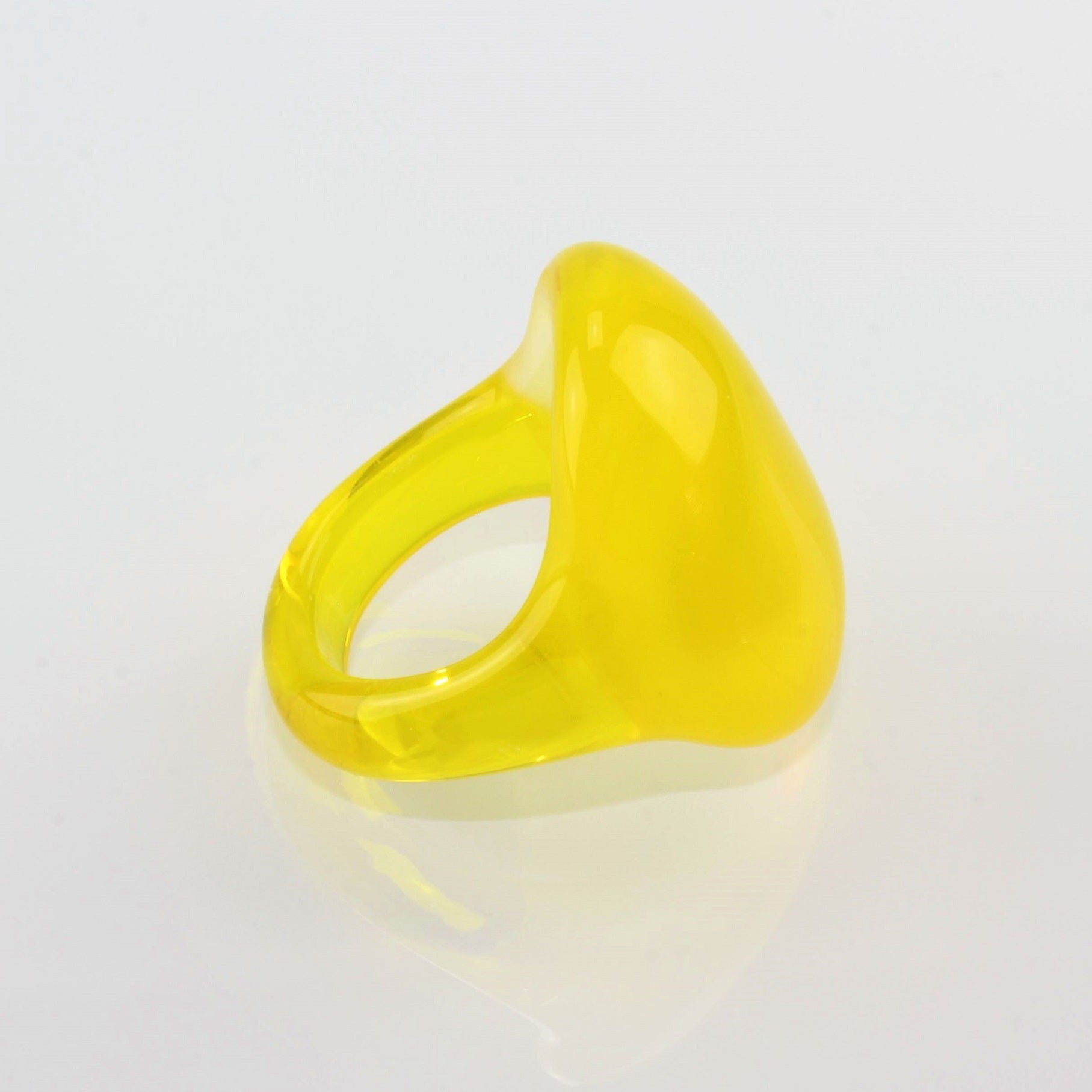Ring "Madame" Farbe: Zitrone , Material: Borosilikatglas, Deckel Größe 32 mm