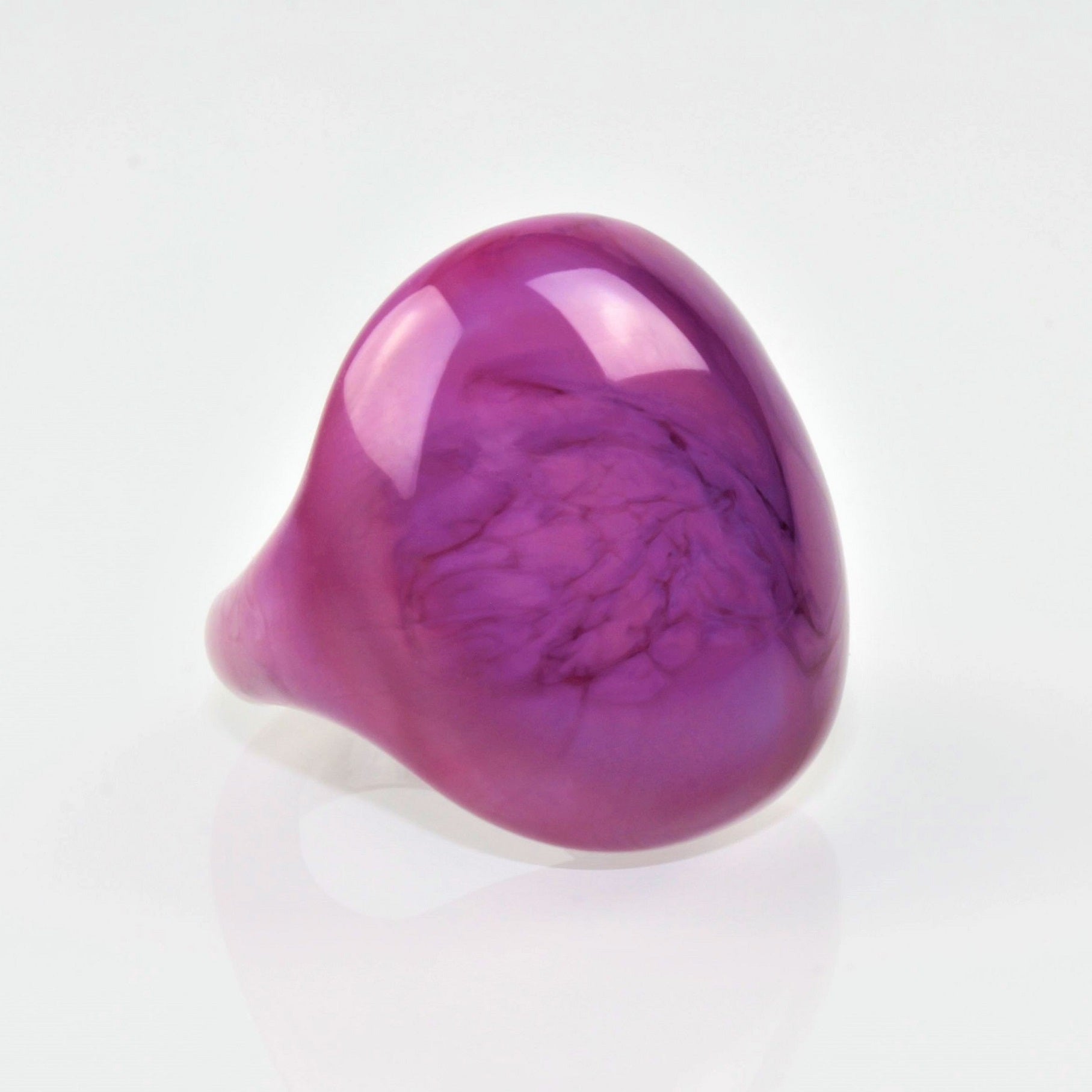 Bague "Madame" rose opaque