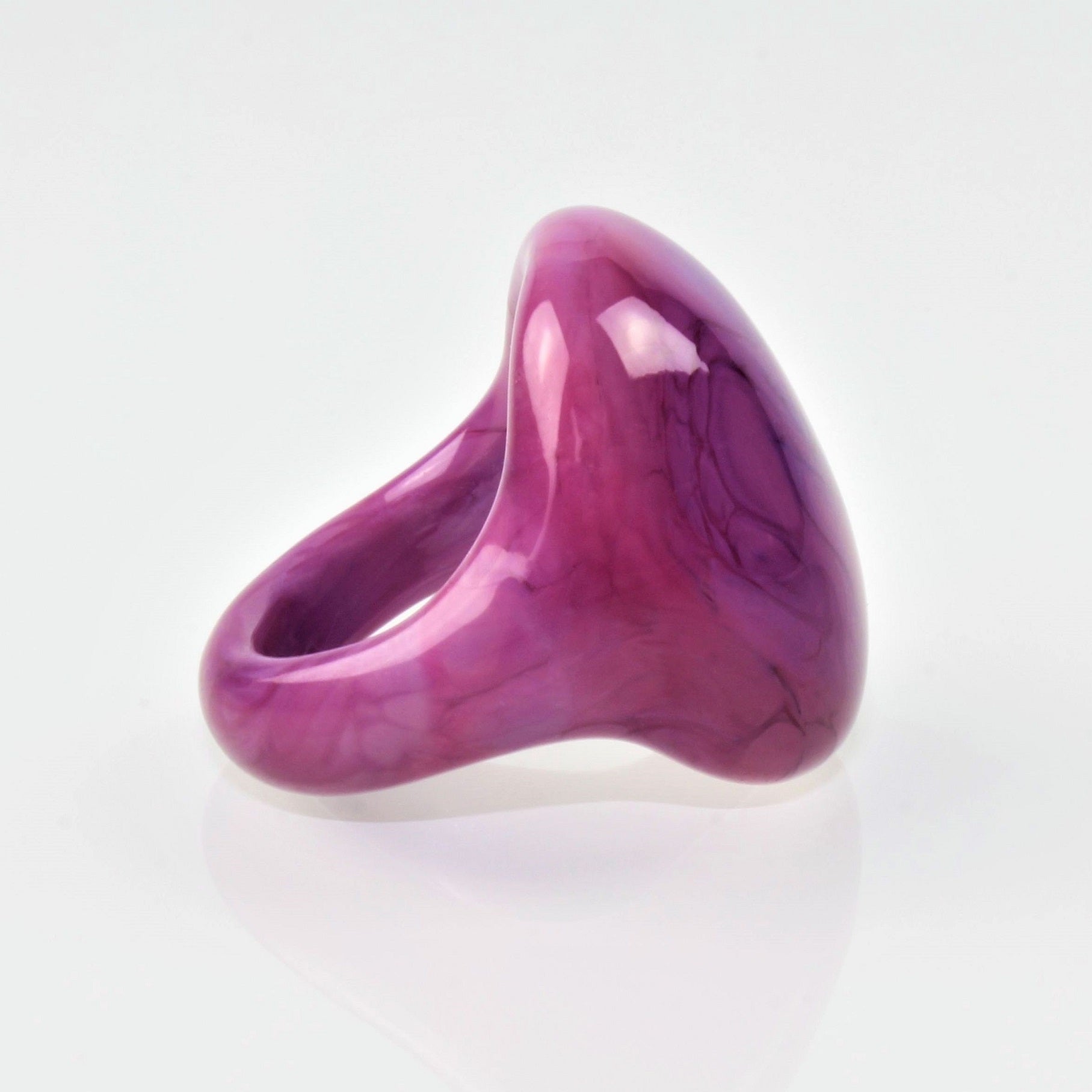 Bague "Madame" rose opaque