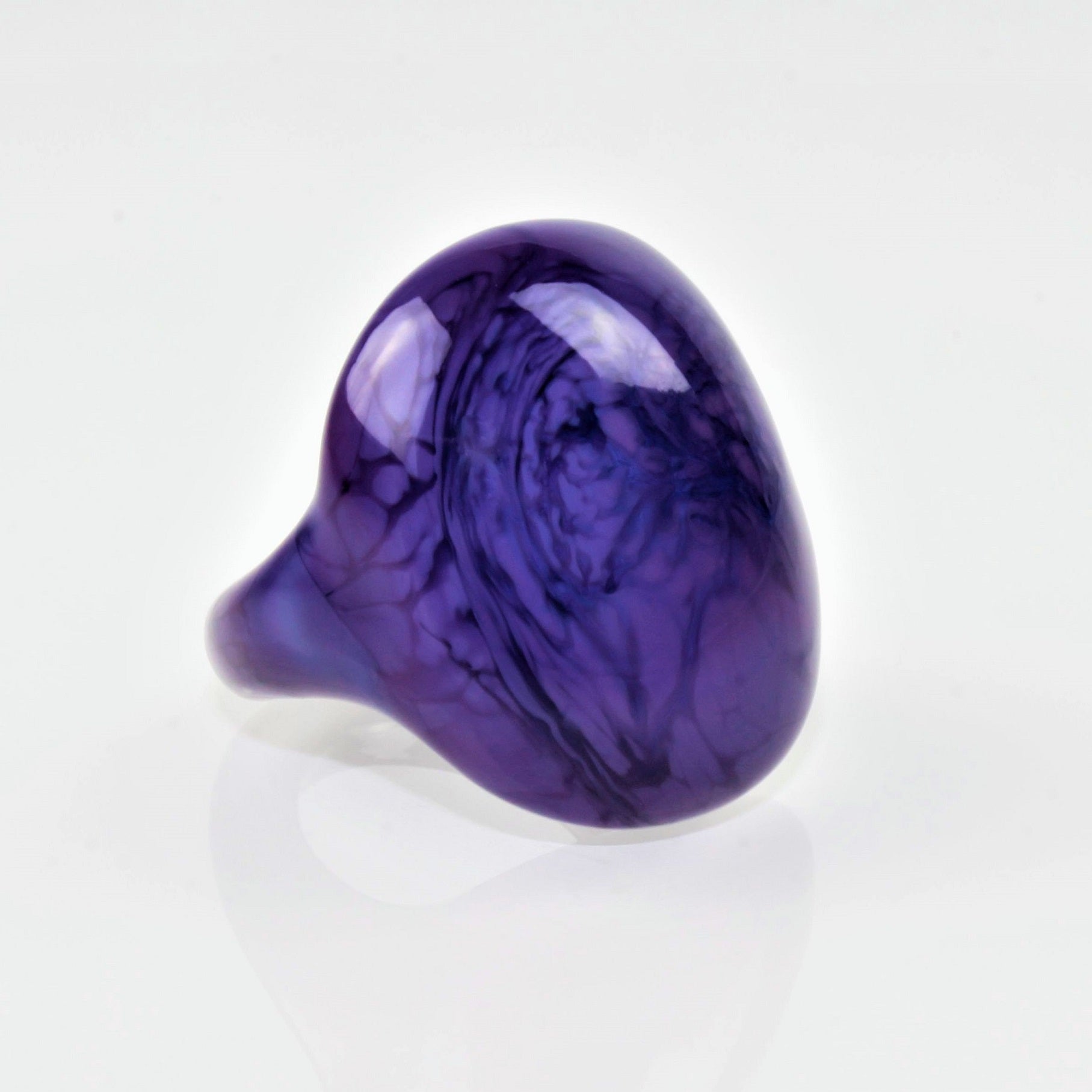 Anello "Madame" Blu reale opaco