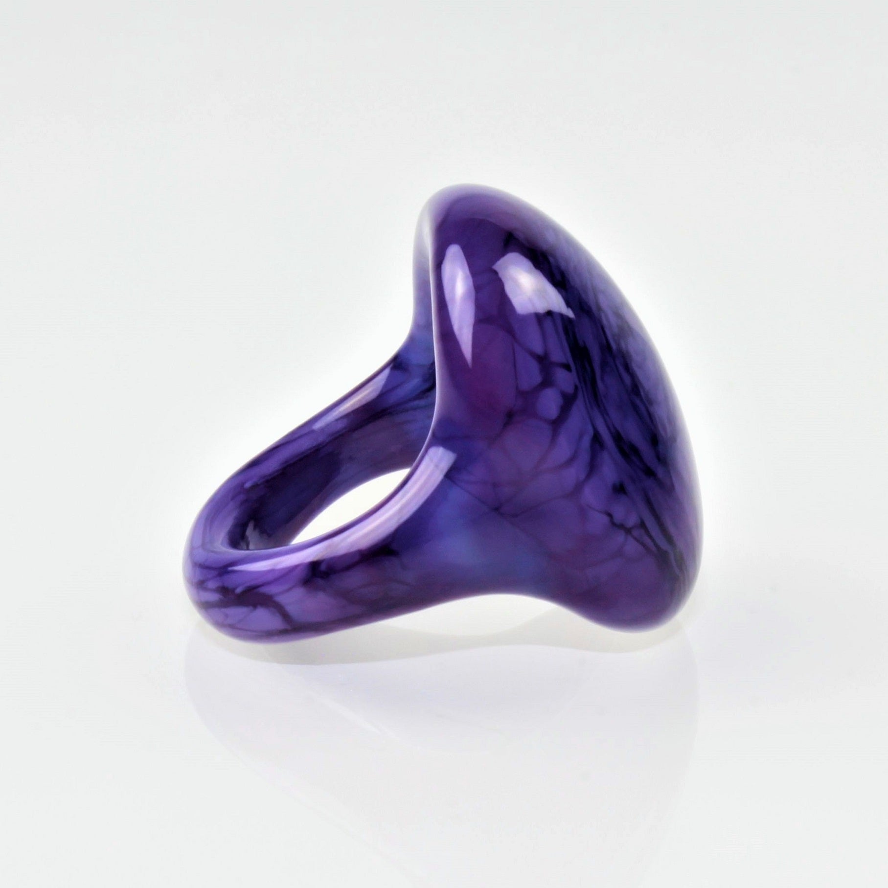 Anello "Madame" Blu reale opaco