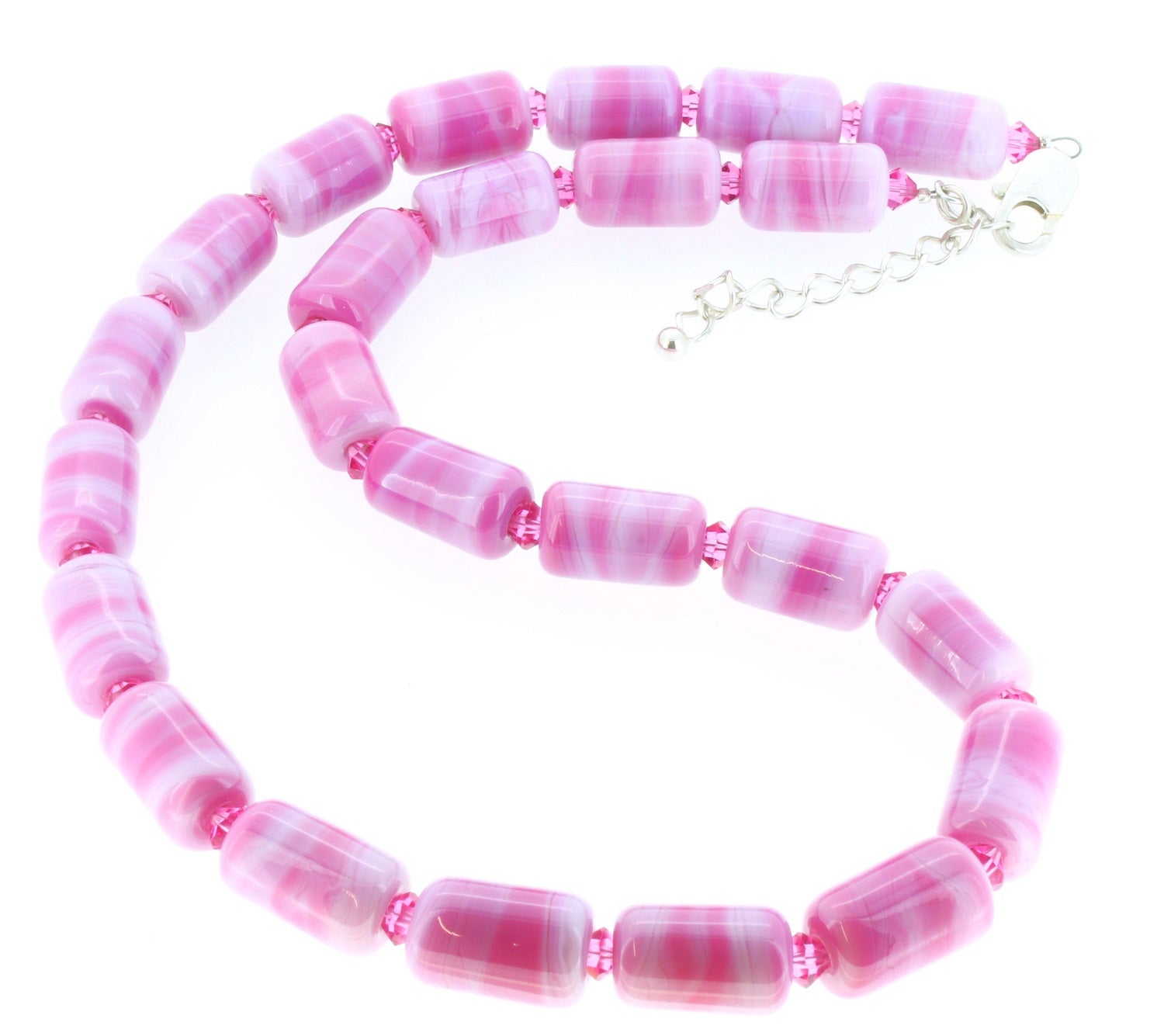 Necklace "twentyfour" rose` 40 -47 cm length.