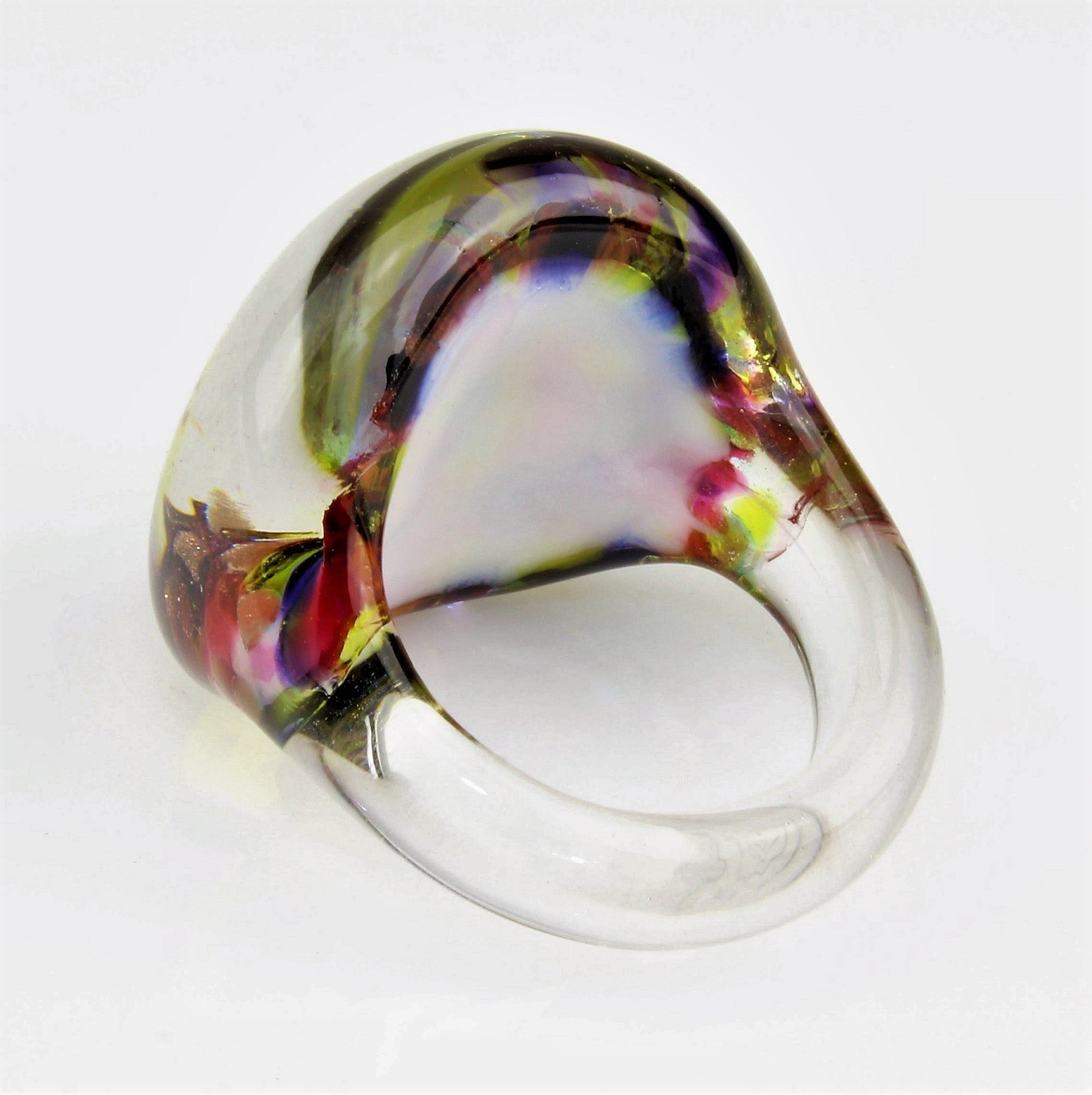 Anello "Madame", colorato e marmorizzato