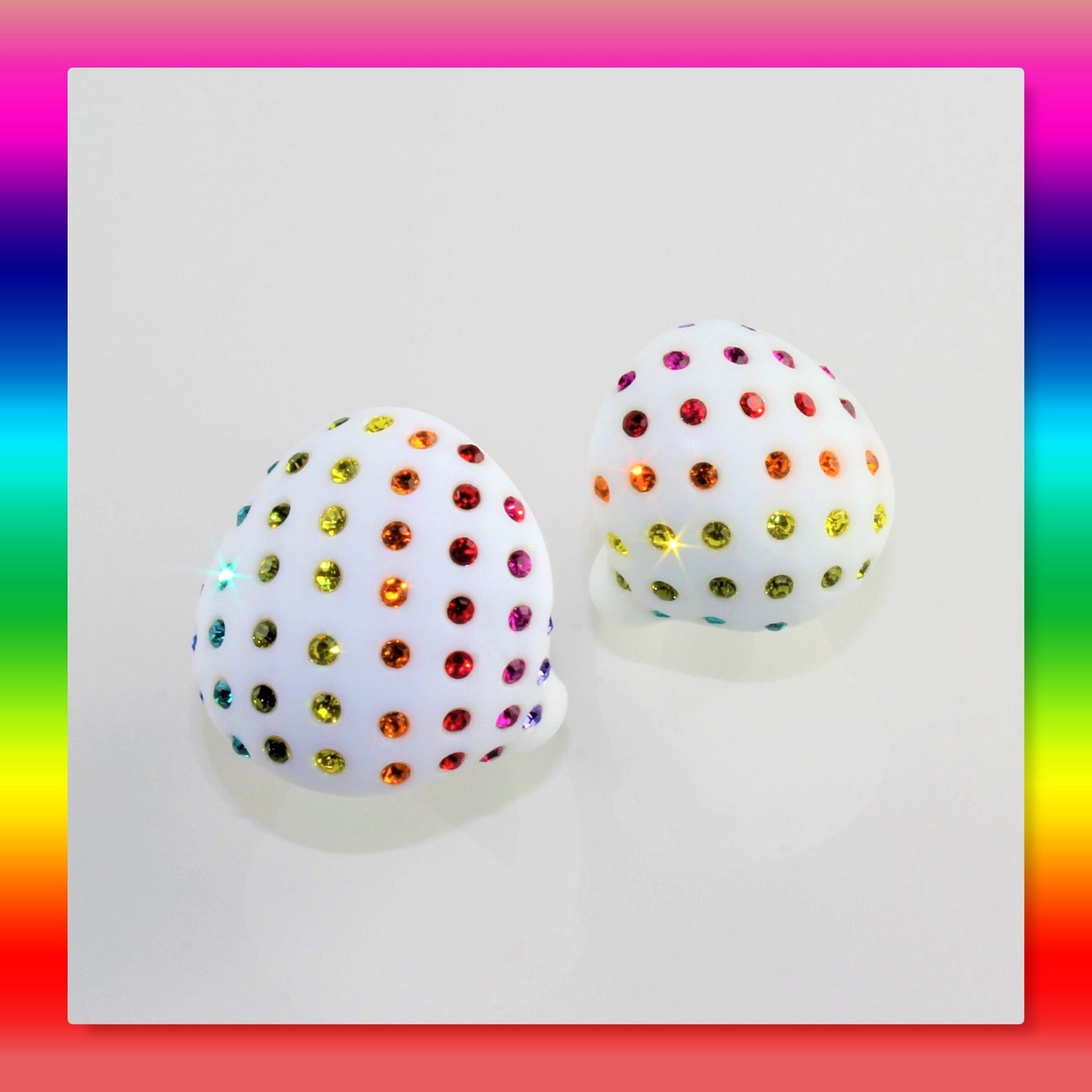Bague "Charlotte" arc-en-ciel