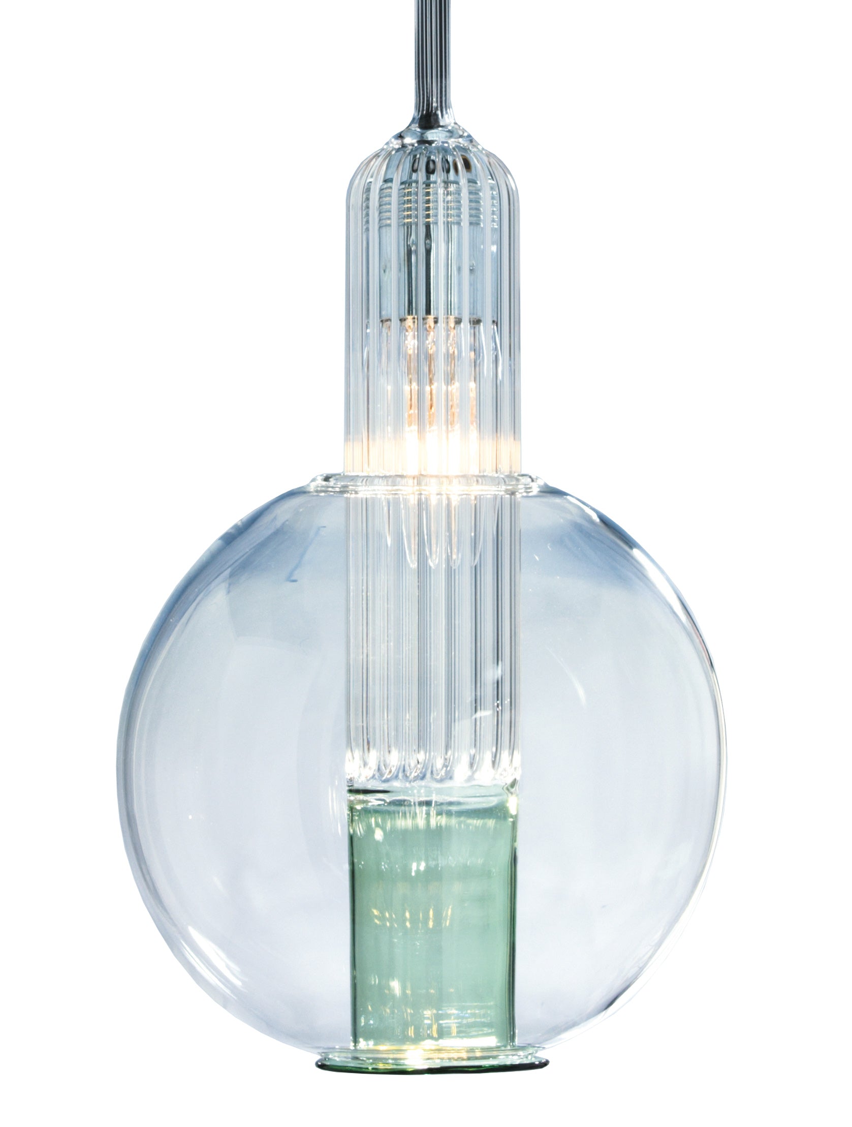 Lamp bol licht groen/onder