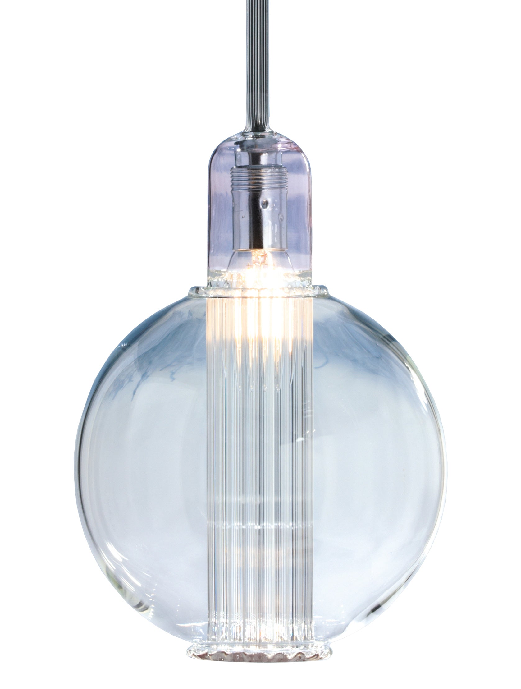 Lampada a sfera lilla/top