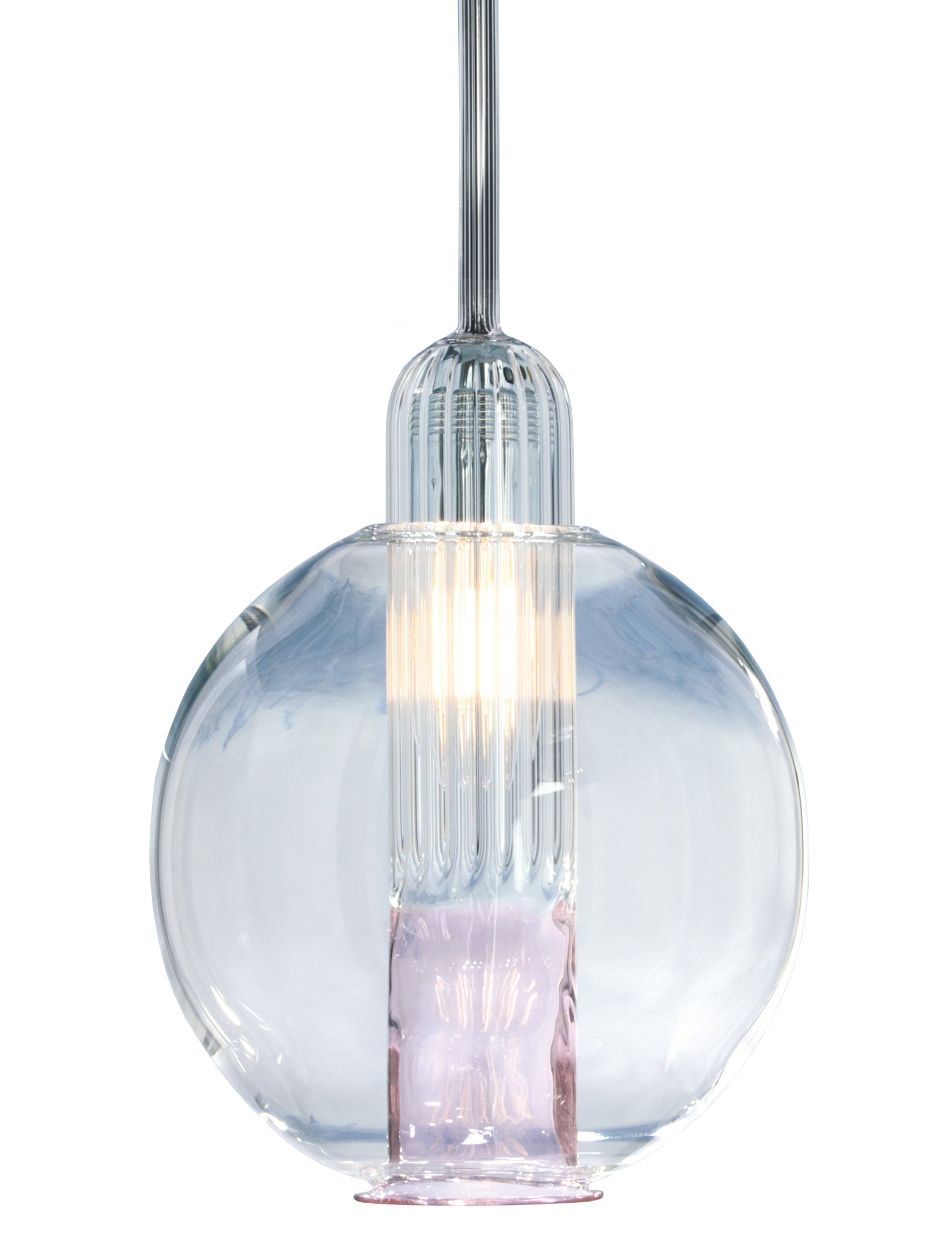 Lampe Balle rose/bas