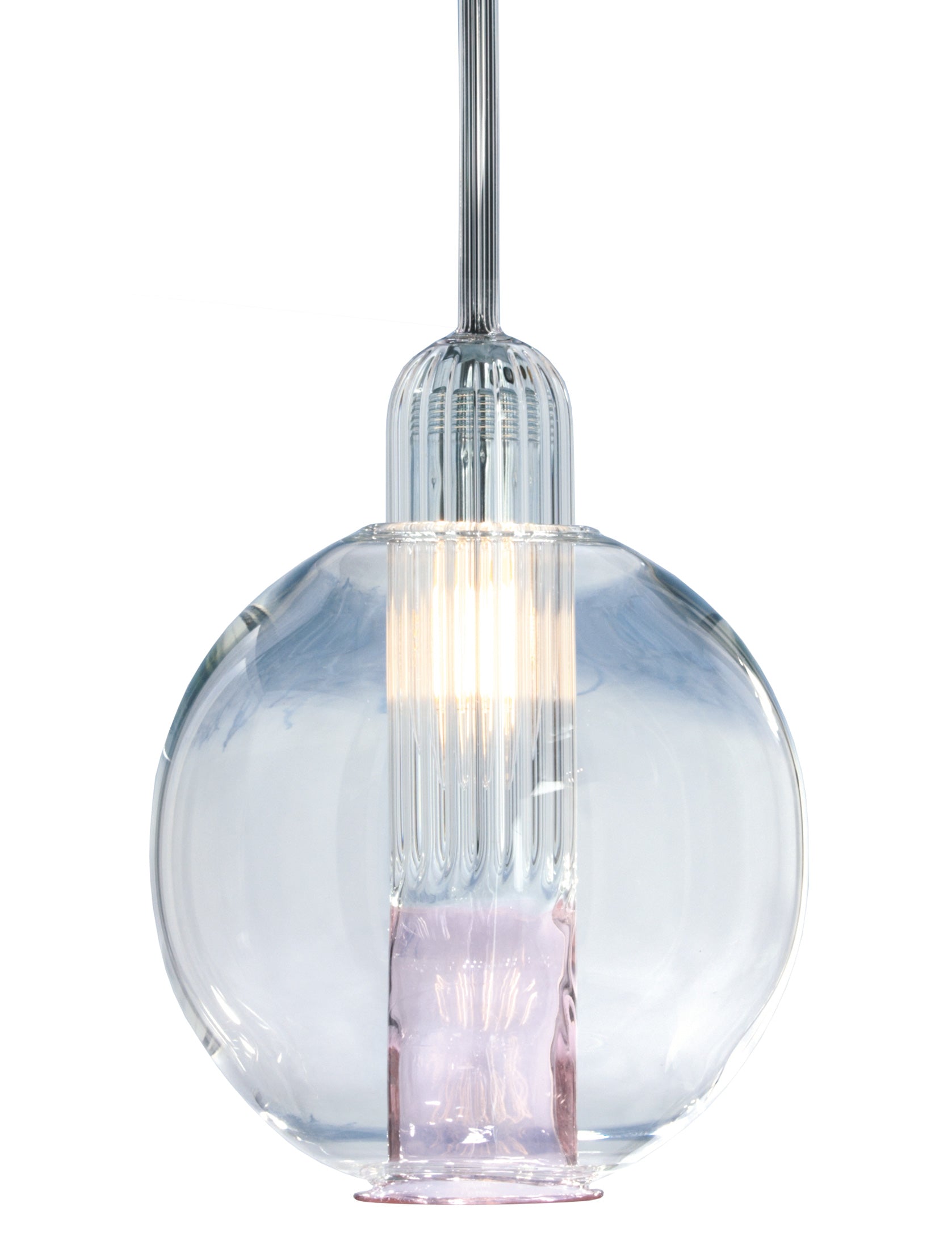 Lampe Ball rosa/unten