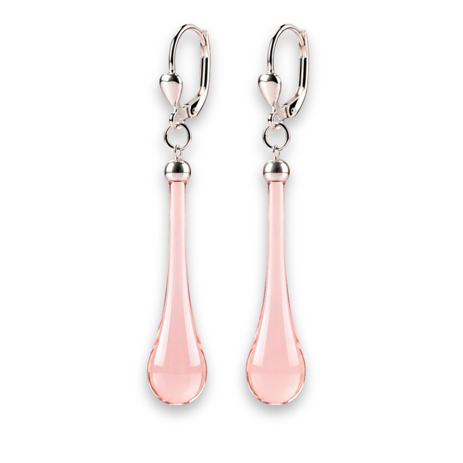 Tropfen Ohrringe 925 Silber – mundgeblasenes Glas, viele Farben
