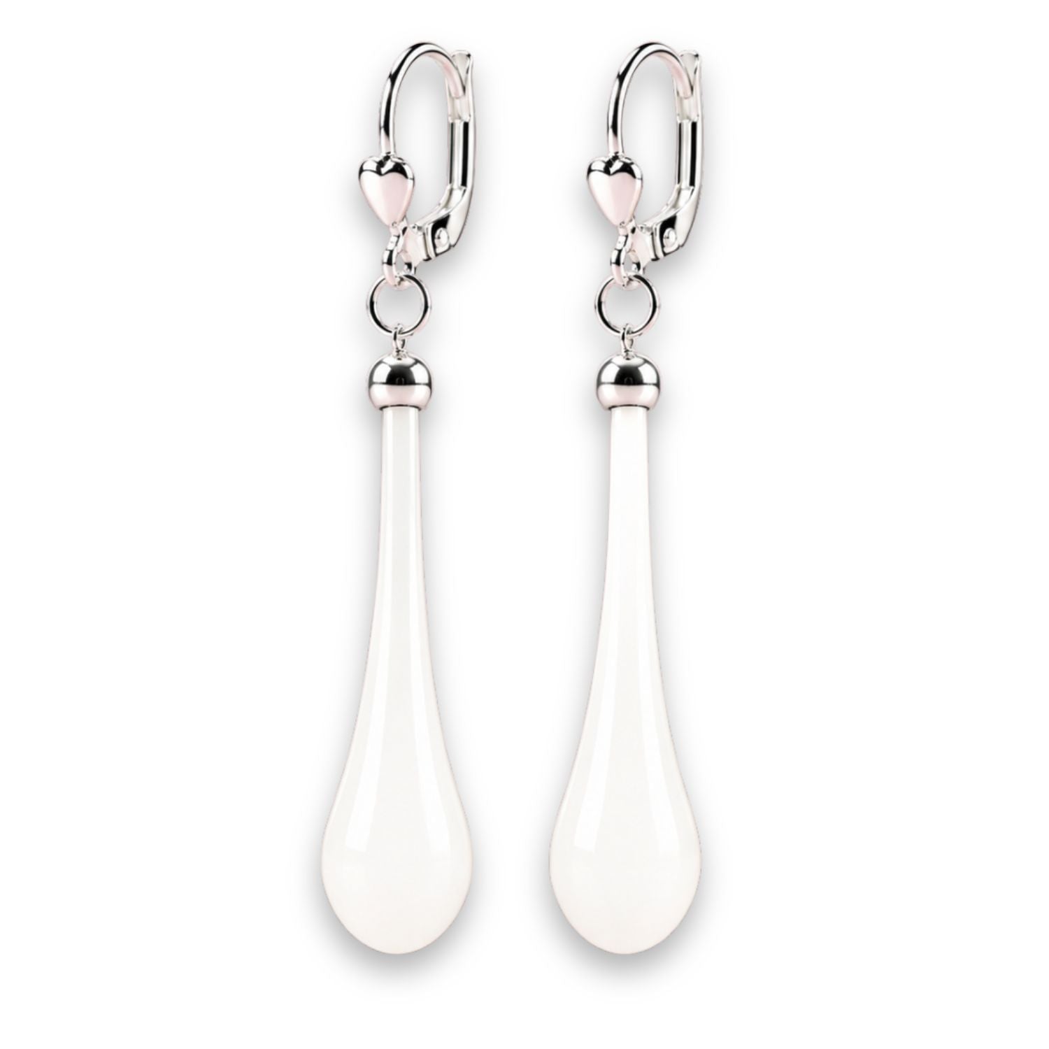 Tropfen Ohrringe 925 Silber – mundgeblasenes Glas, viele Farben