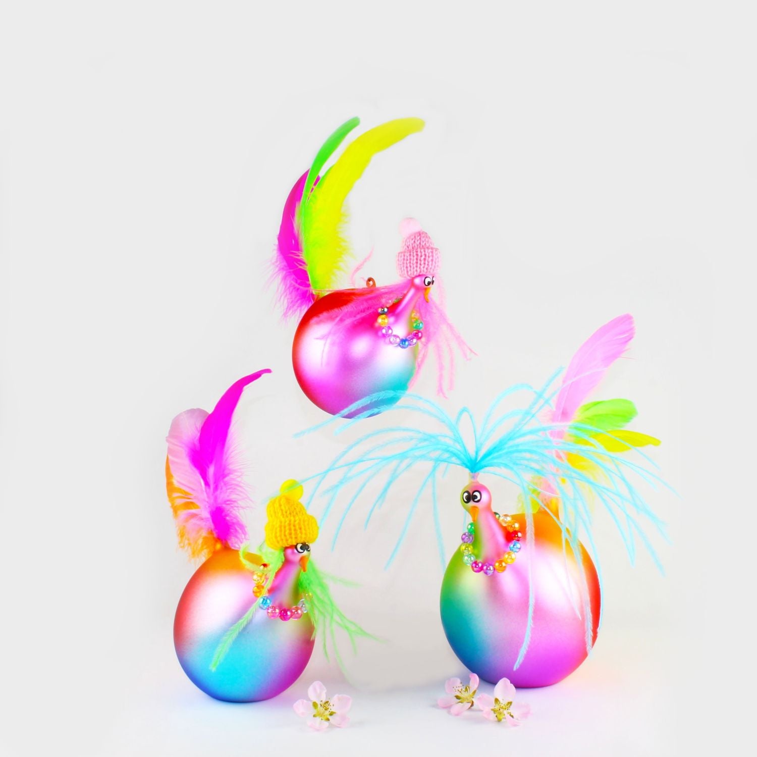 Regenbogen-Hühnchen – 3er-Set