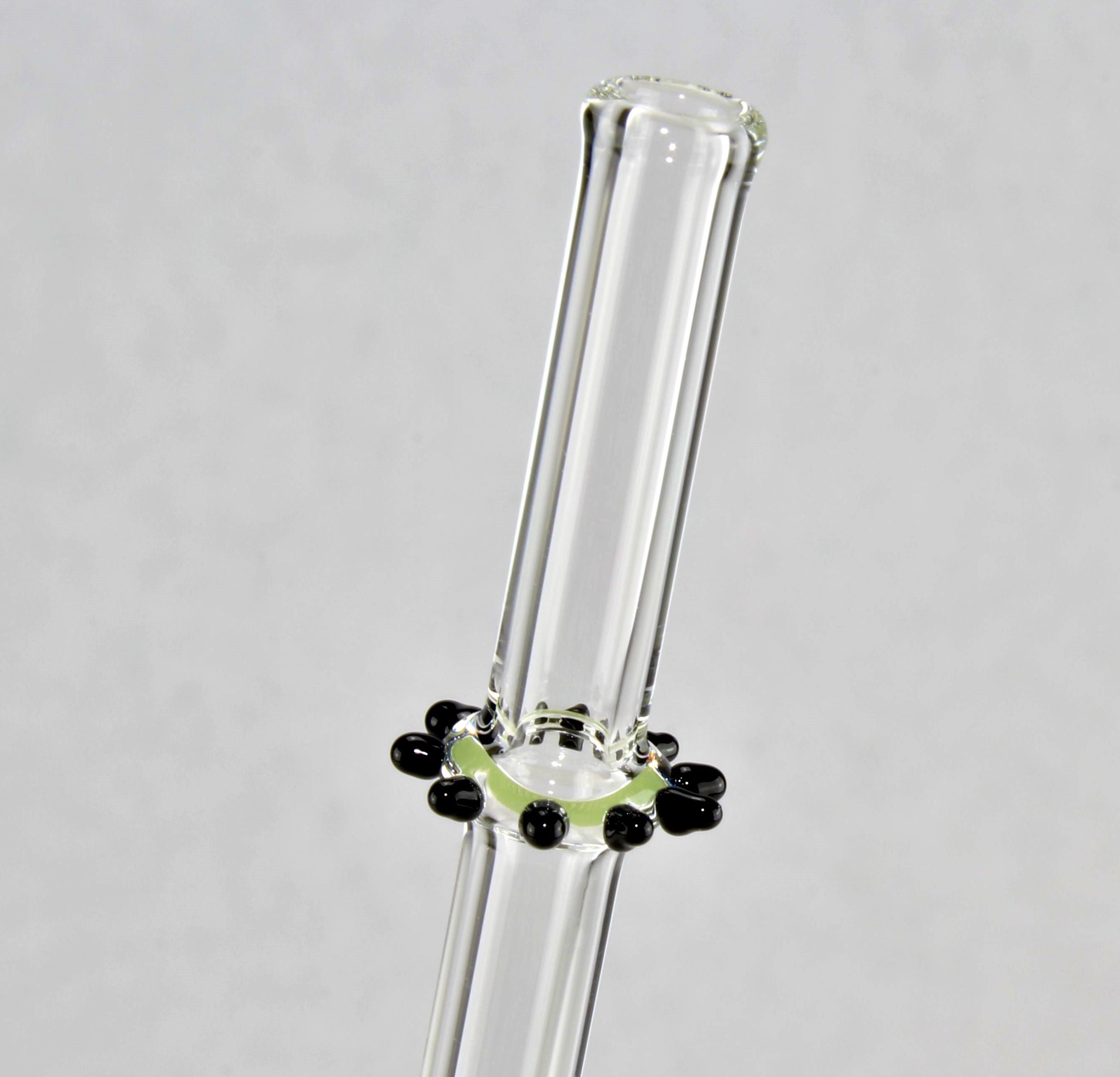 Trinkröhrchen aus Borosilikatglas 3.3, farbig, D 8 mm