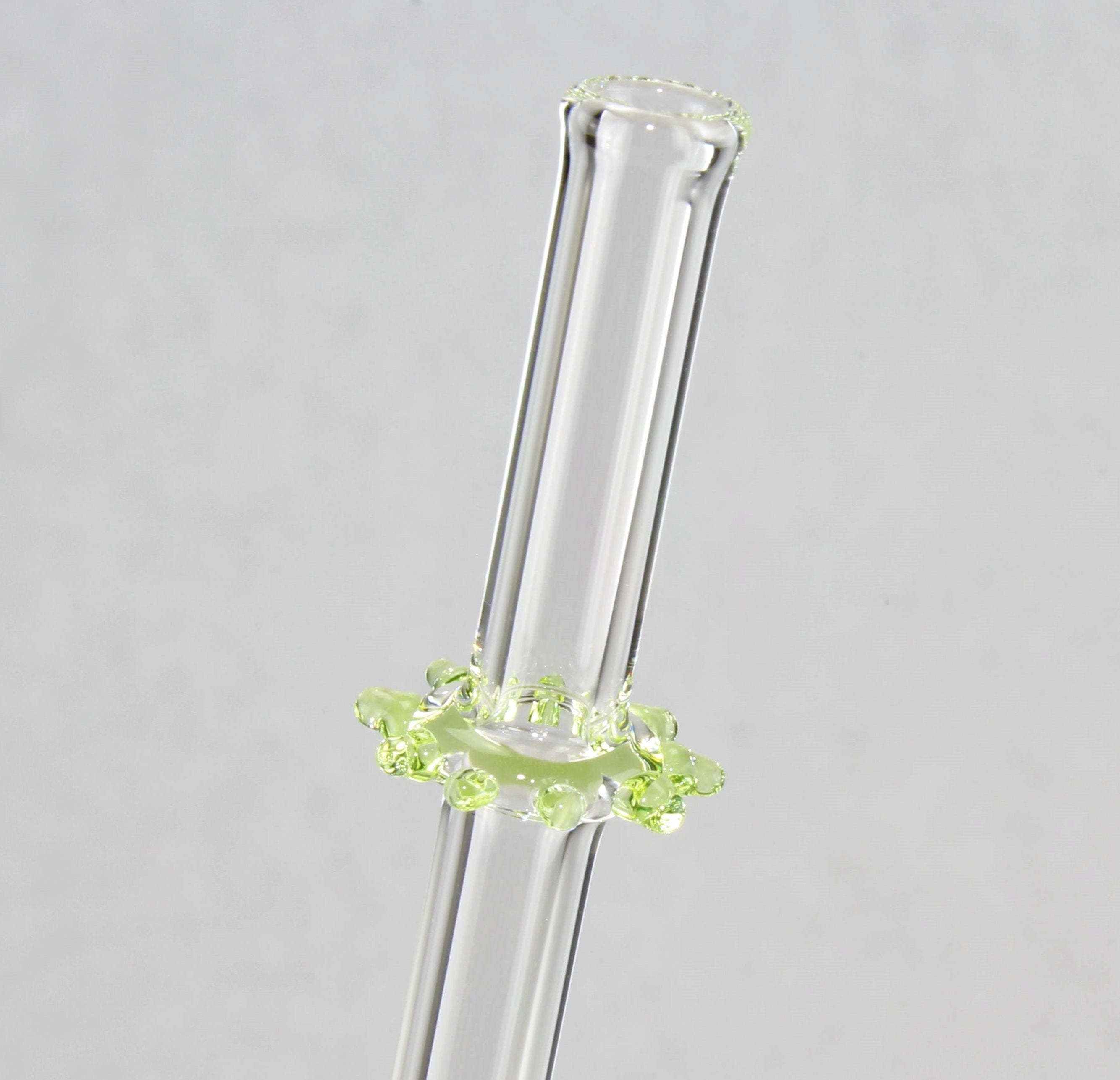 Trinkröhrchen aus Borosilikatglas 3.3, farbig, D 8 mm
