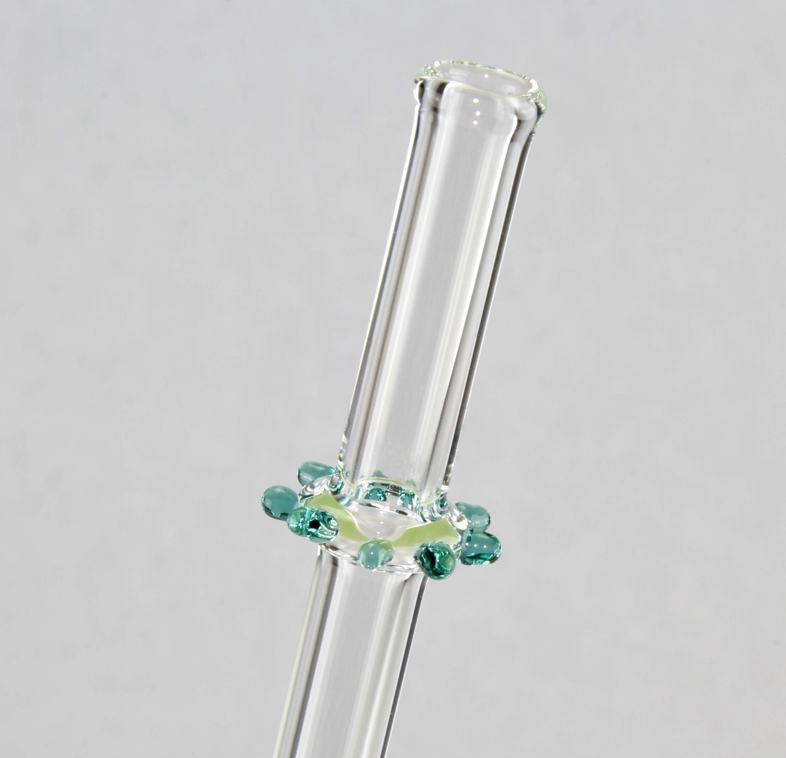 Trinkröhrchen aus Borosilikatglas 3.3, farbig, D 8 mm