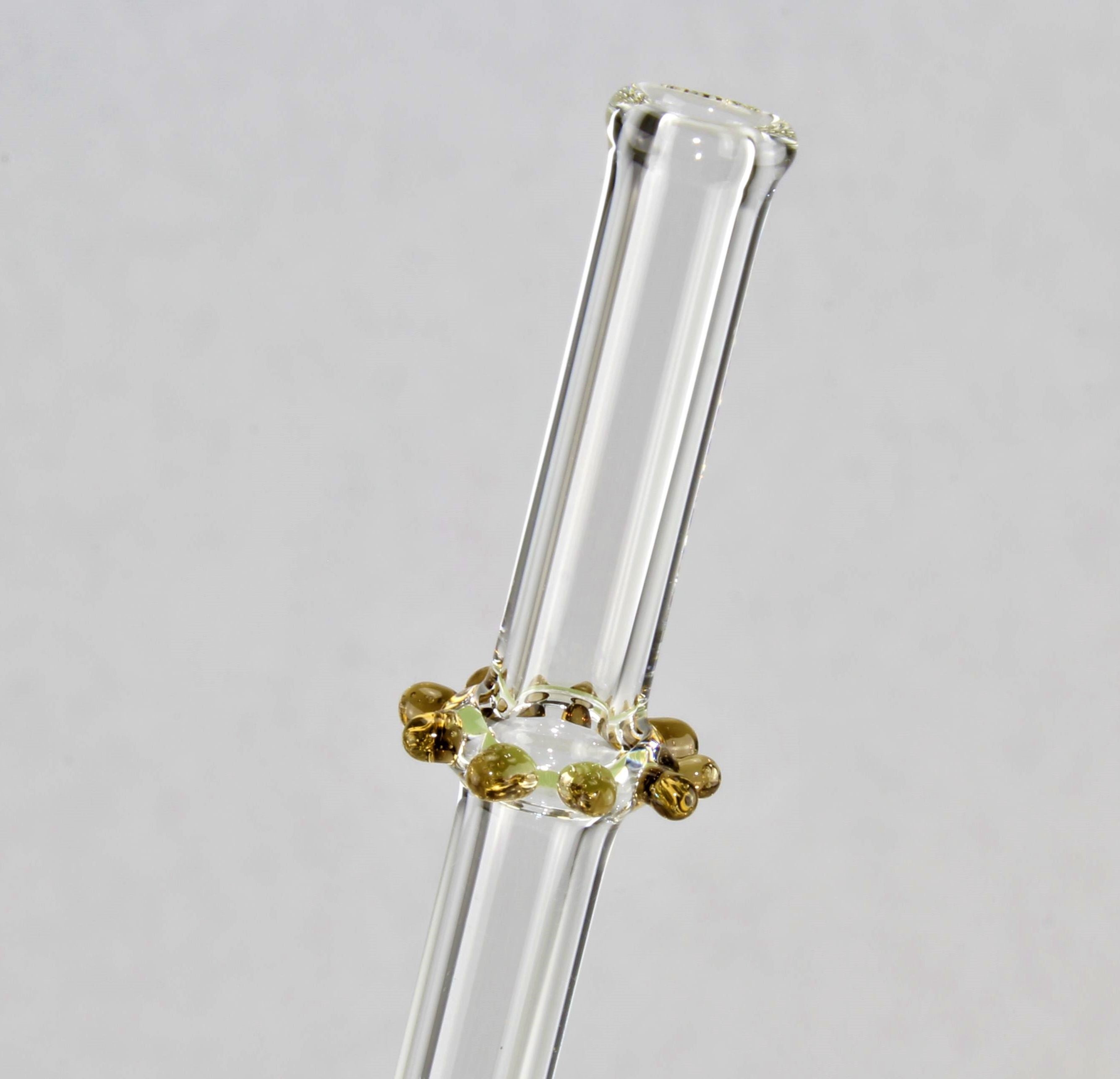 Trinkröhrchen aus Borosilikatglas 3.3, farbig, D 8 mm