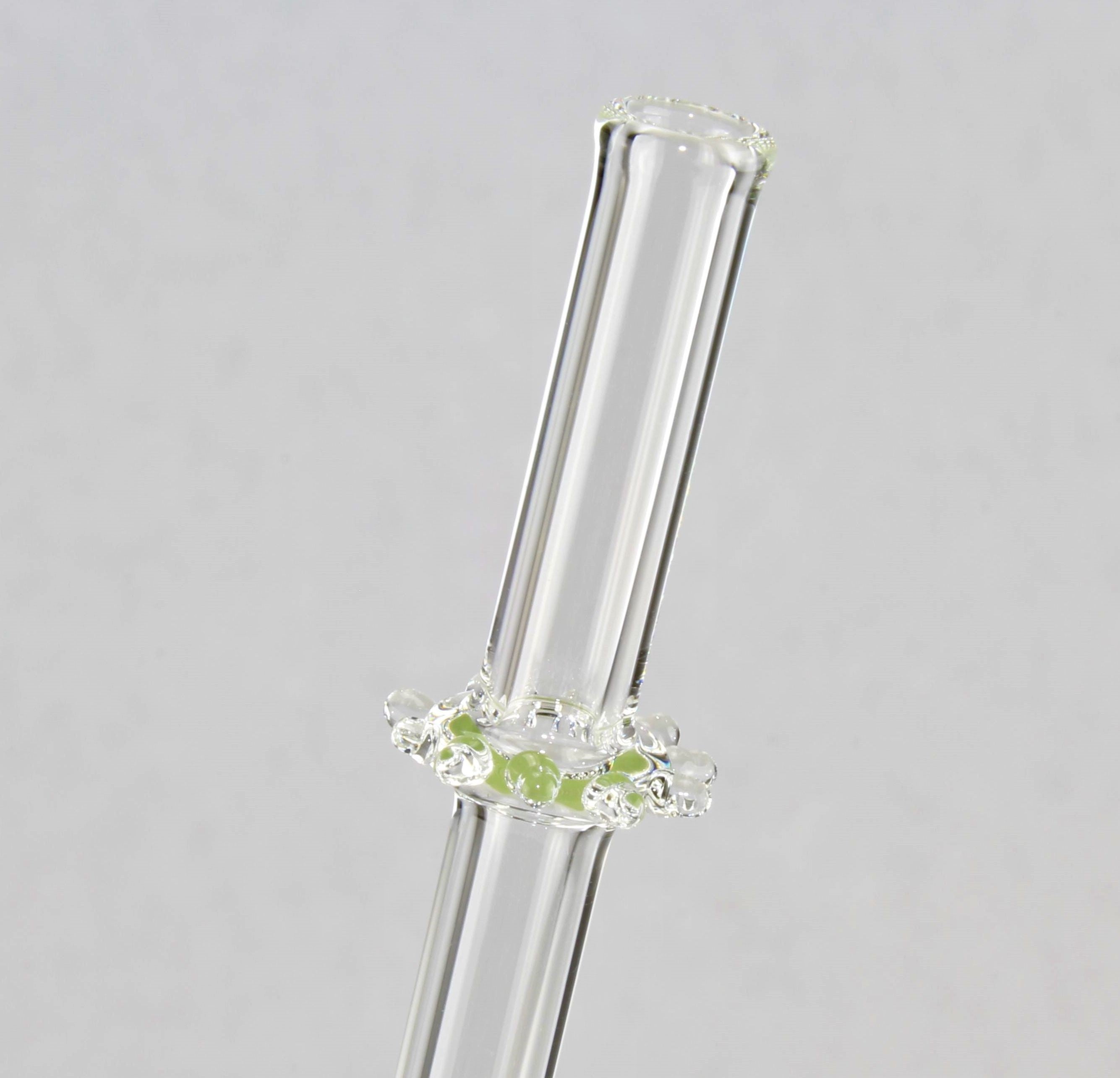 Trinkröhrchen aus Borosilikatglas 3.3, farbig, D 8 mm