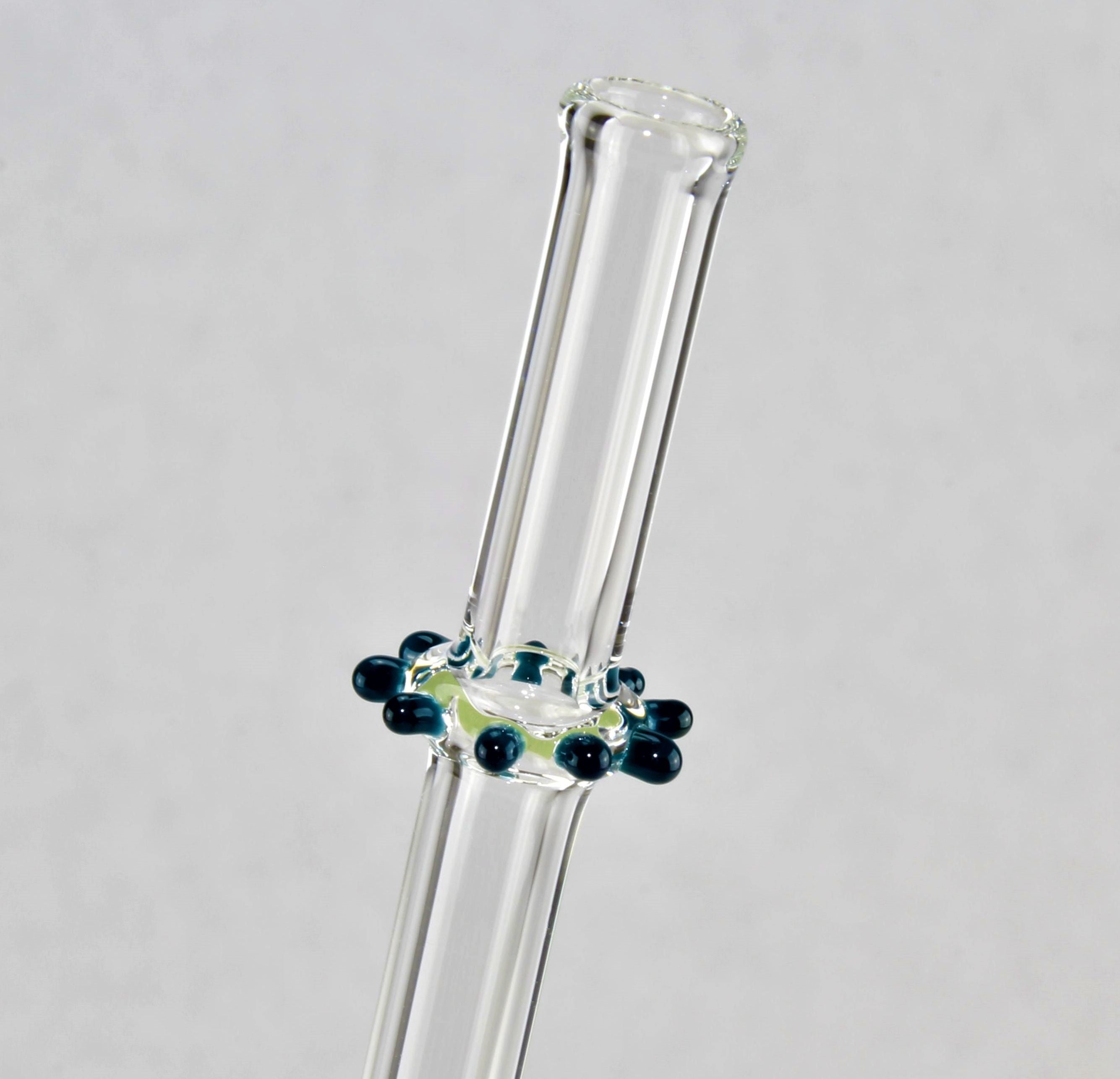 Trinkröhrchen aus Borosilikatglas 3.3, farbig, D 8 mm