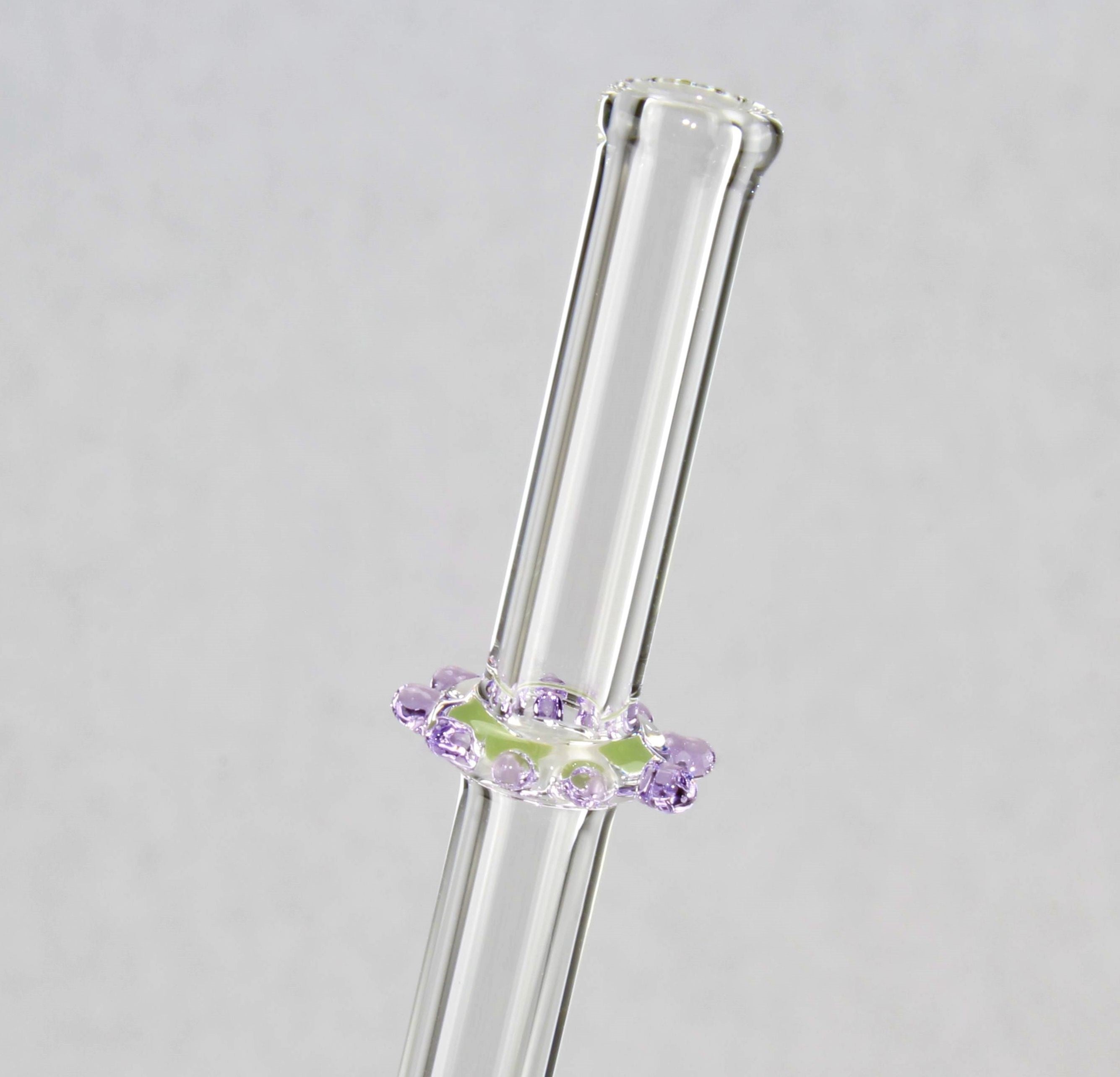 Trinkröhrchen aus Borosilikatglas 3.3, farbig, D 8 mm