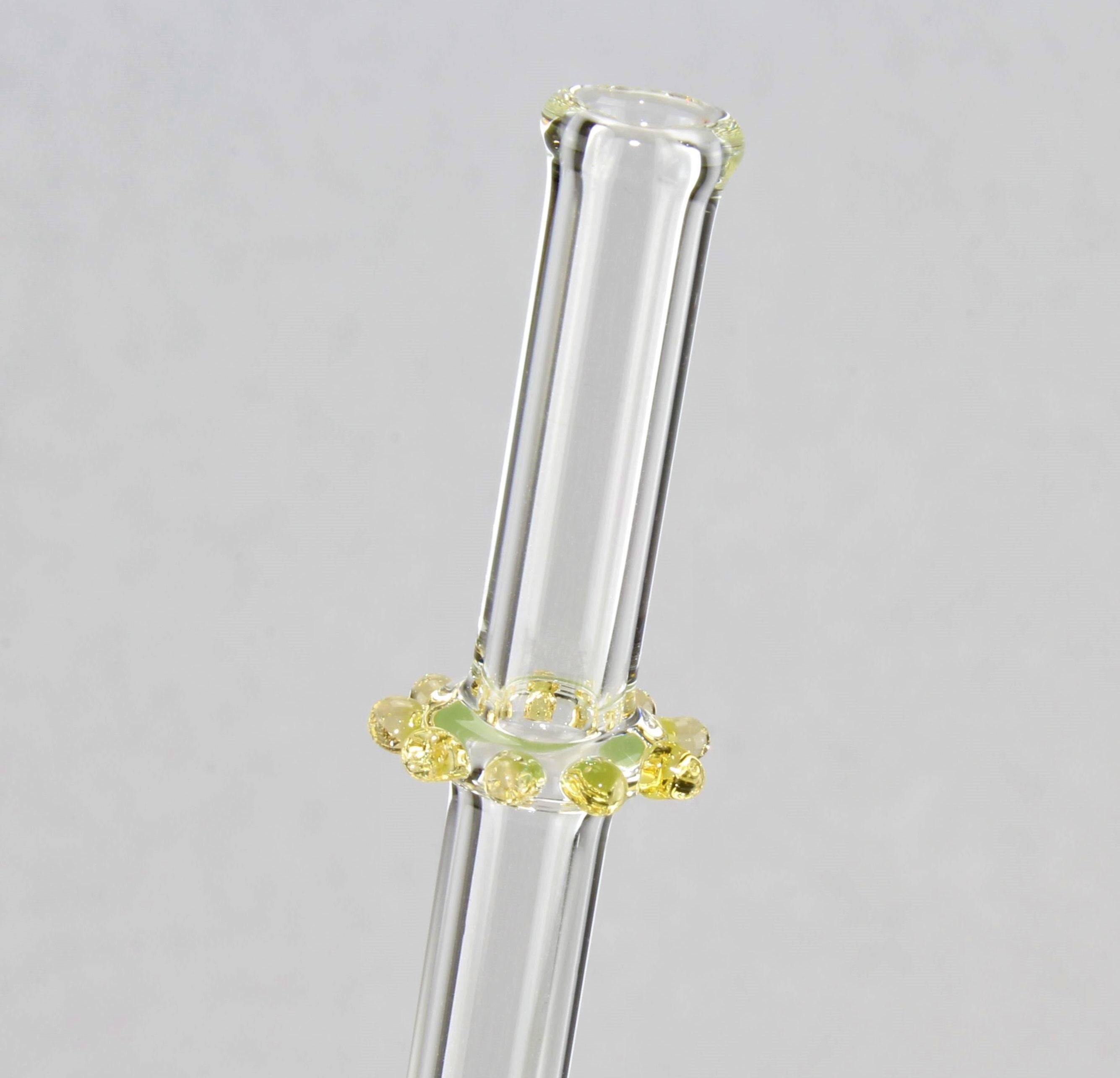 Trinkröhrchen aus Borosilikatglas 3.3, farbig, D 8 mm