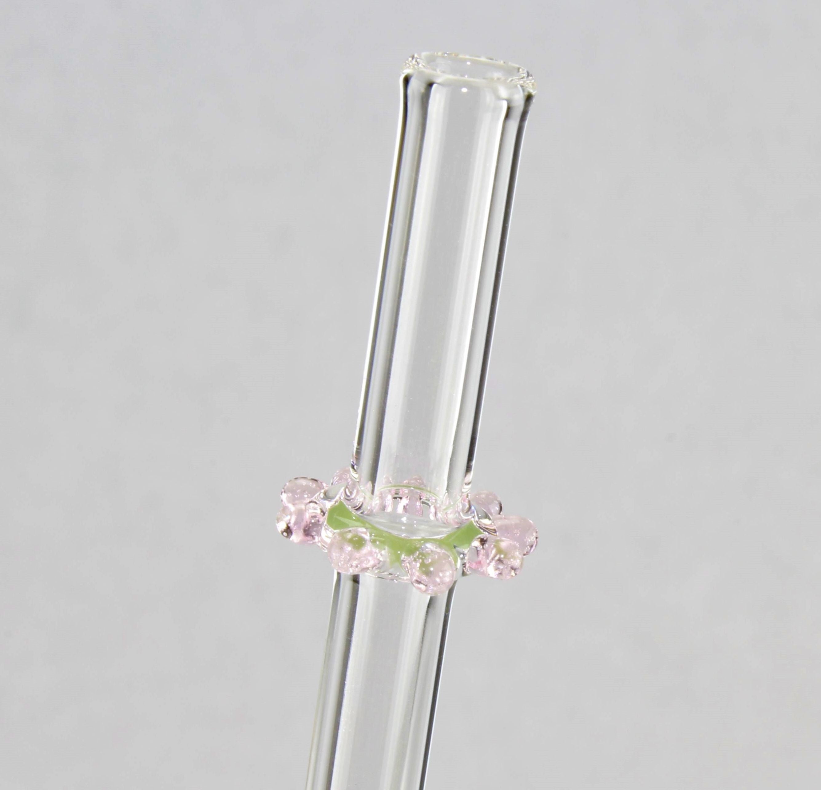 Trinkröhrchen aus Borosilikatglas 3.3, farbig, D 8 mm
