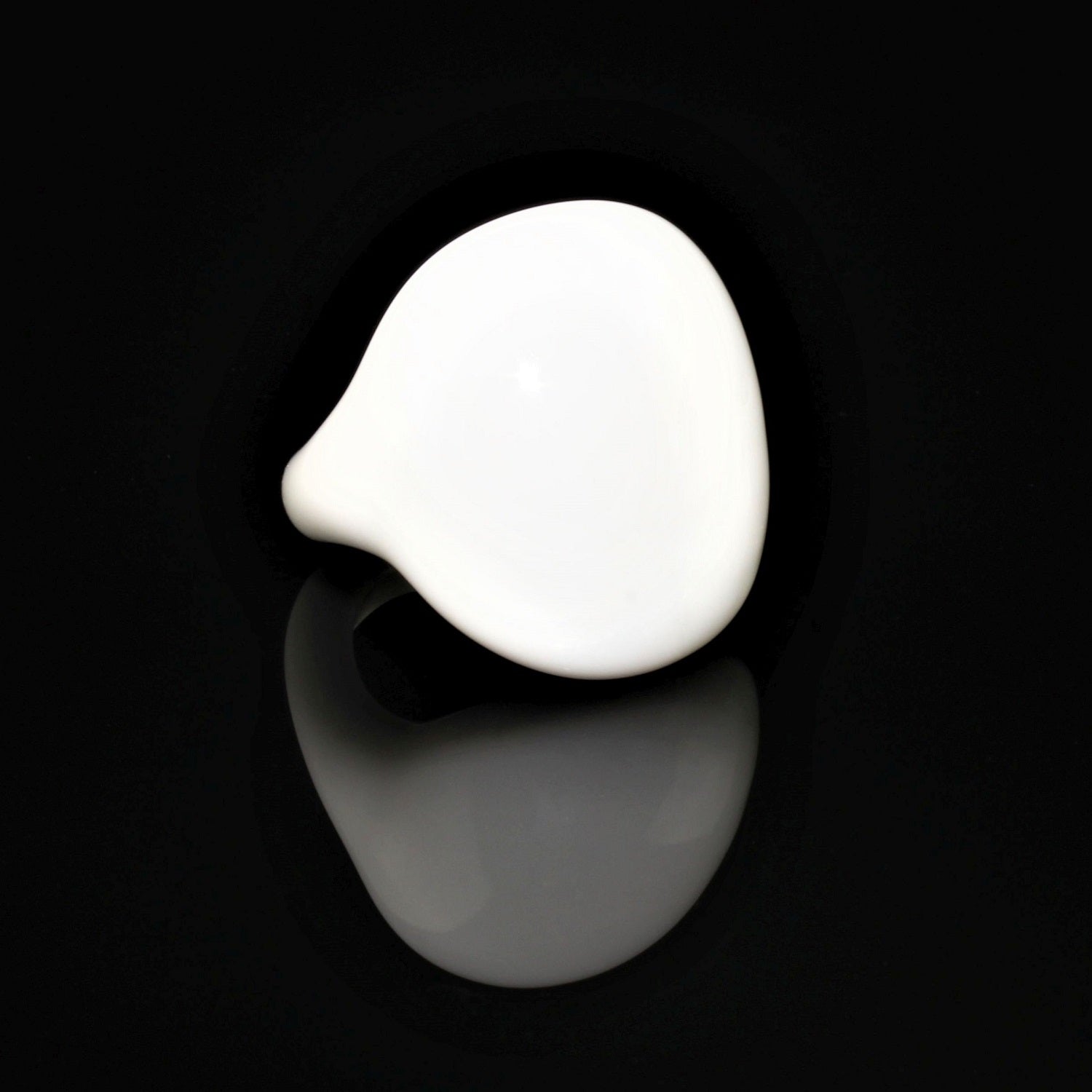 Ring "Madame" Farbe: ultra Weiß , Material: Borosilikatglas