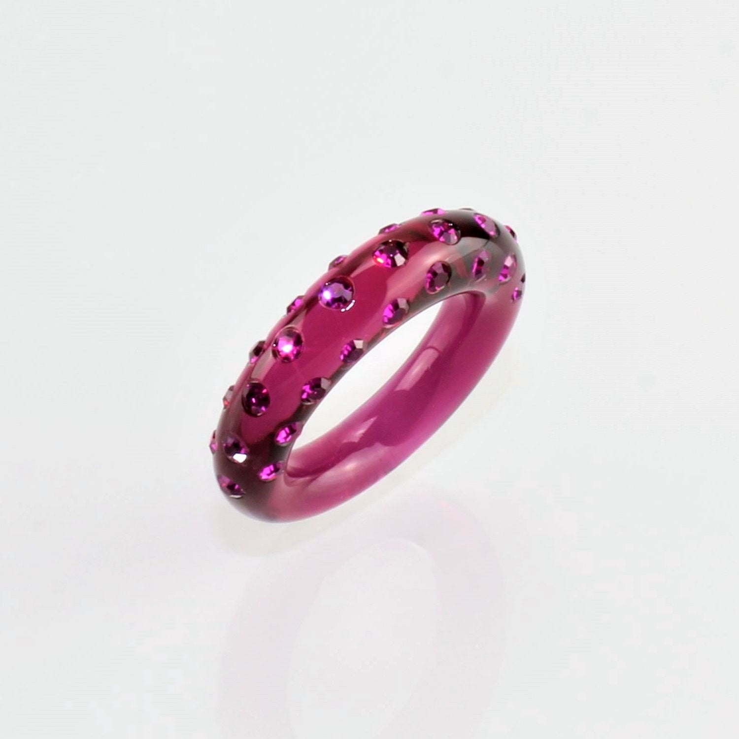 Ring " Brooklyn " Fuchsia