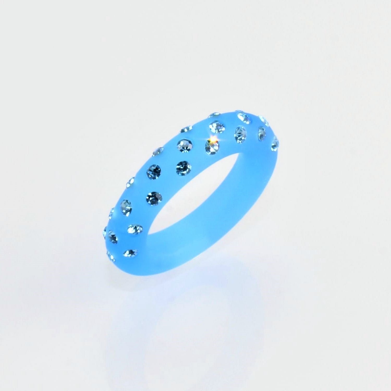 Ring " Brooklyn " türkis-blau