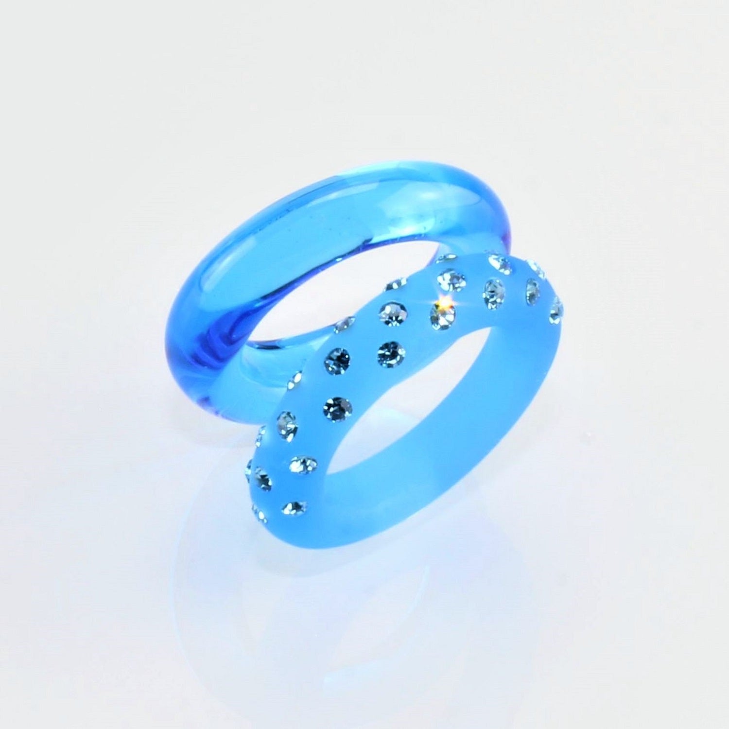 Ring " Brooklyn " türkis-blau