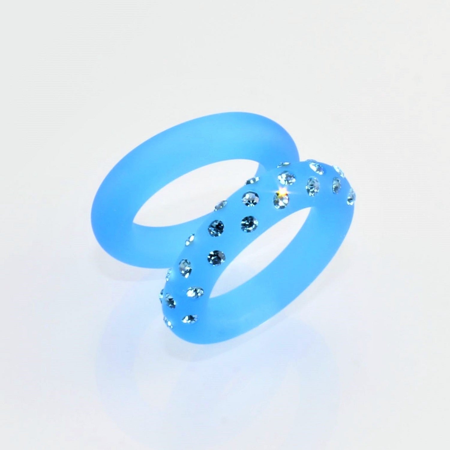 Ring " Brooklyn " türkis-blau