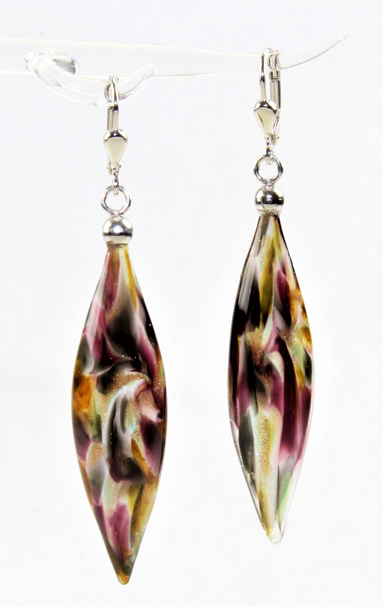 Ohrringe "Frieda"  multicolor marmoriert