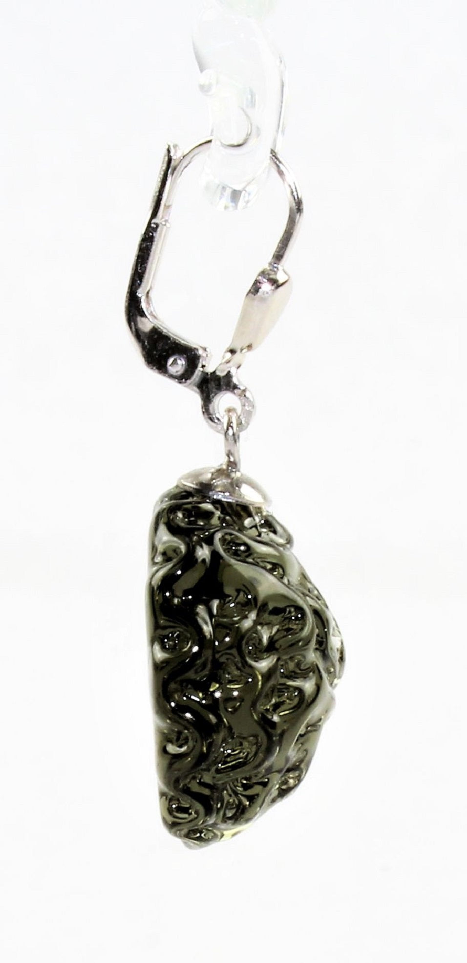 Ohrringe "Moon" 14 mm , Borosilikatglas