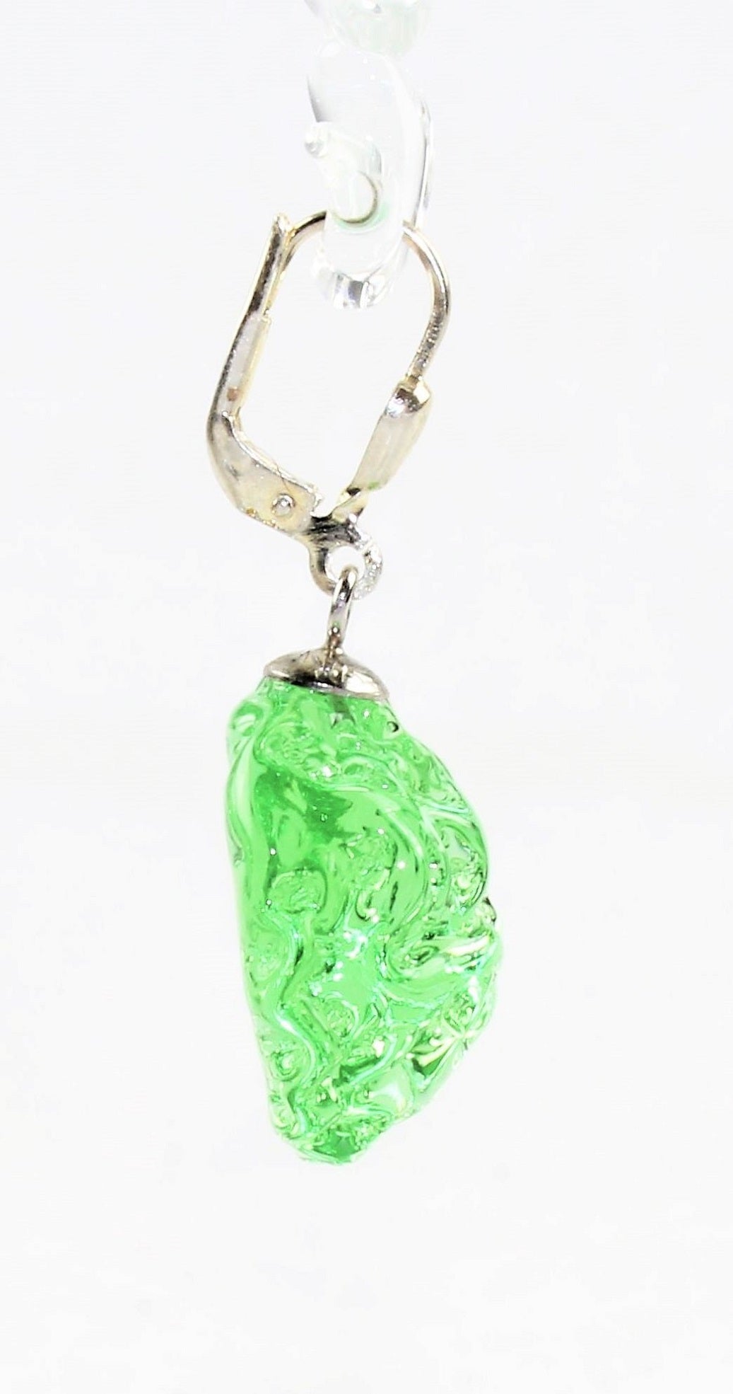 Ohrringe "Moon" 14 mm , Borosilikatglas