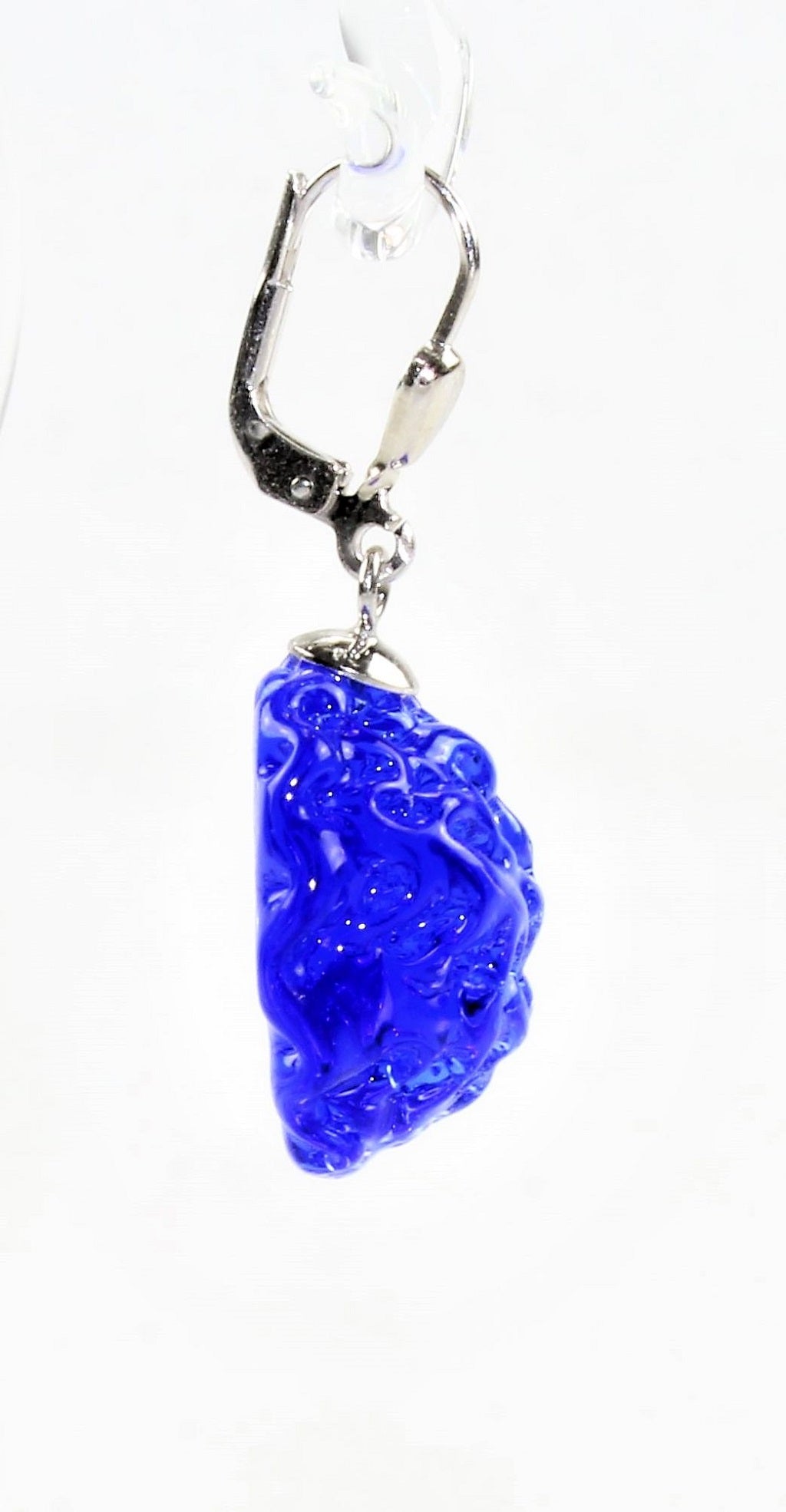 Ohrringe "Moon" 14 mm , Borosilikatglas