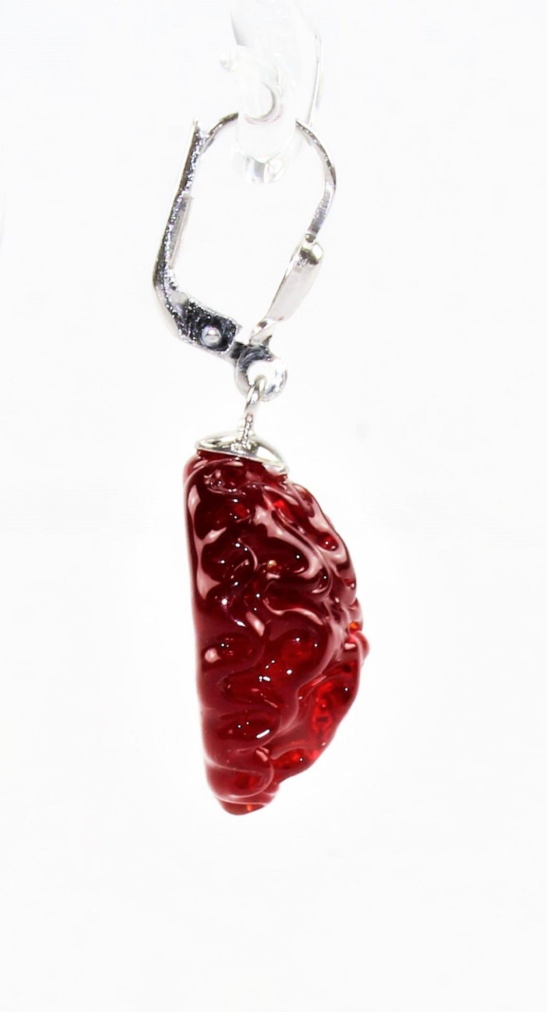Ohrringe "Moon" 14 mm , Borosilikatglas