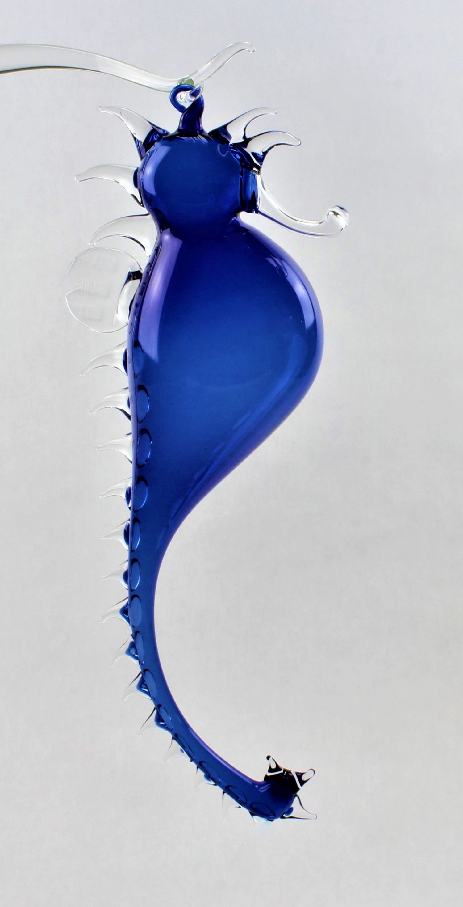 Seepferdchen, Kristall farbig , 20-22 cm , Material Borosilikatglas