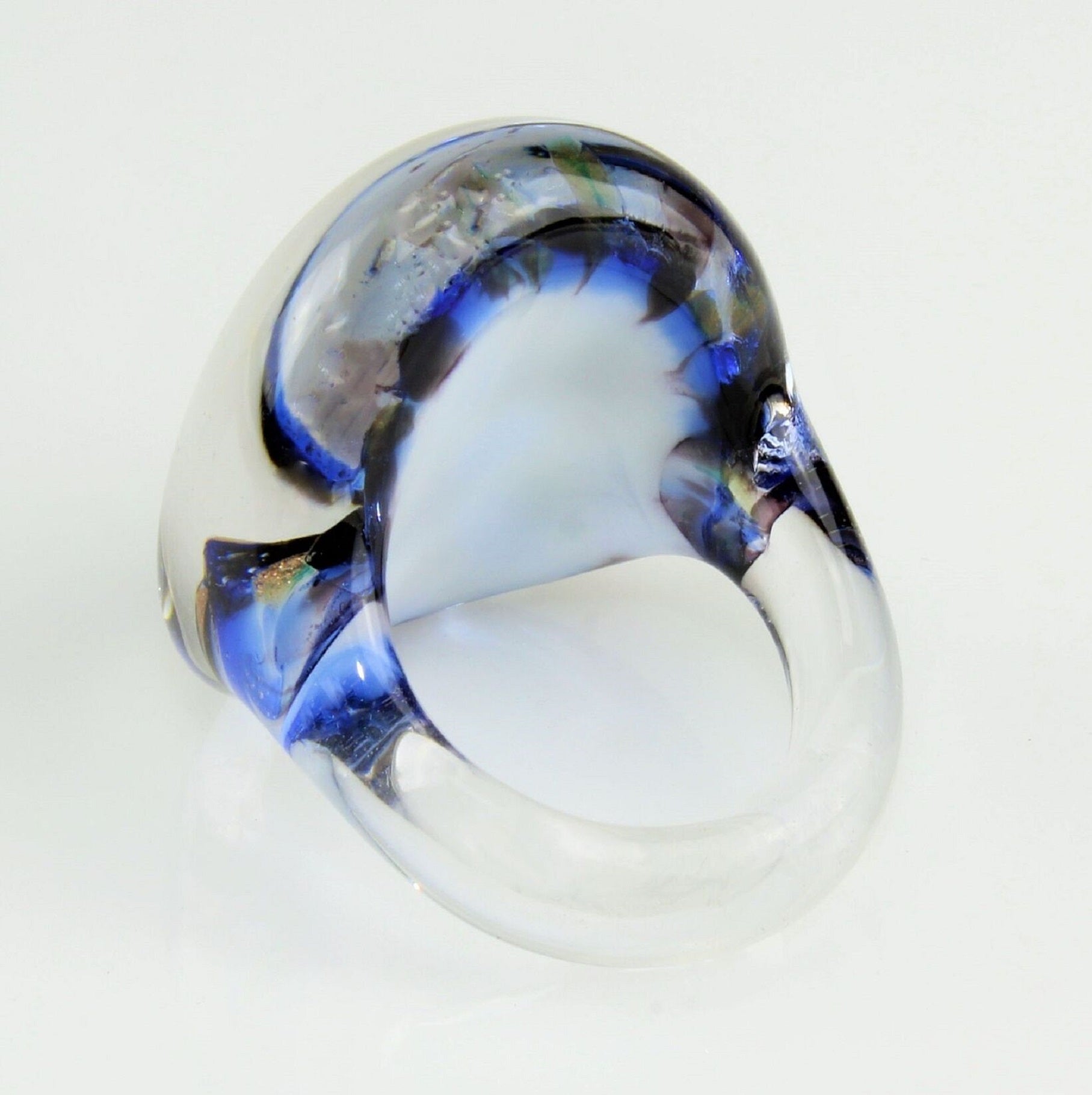 Ring "Madame" türkis marmoriert